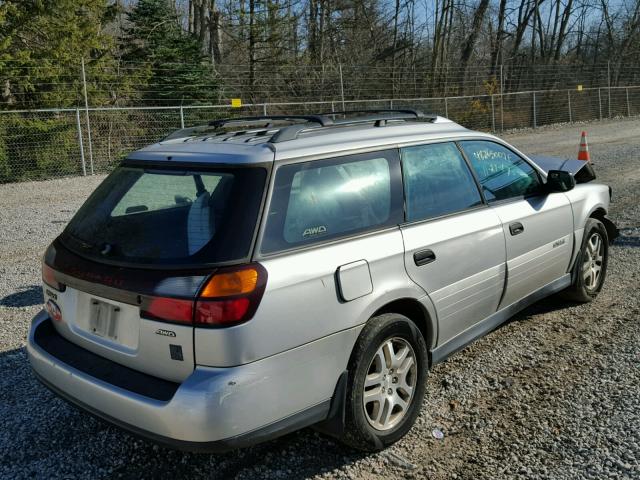 4S3BH675847622817 - 2004 SUBARU LEGACY OUT SILVER photo 4