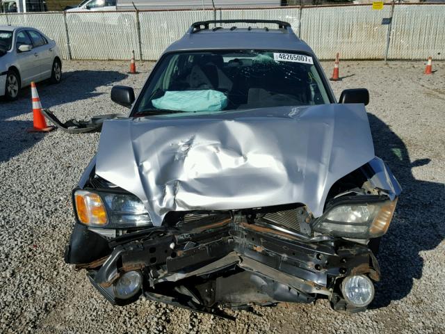 4S3BH675847622817 - 2004 SUBARU LEGACY OUT SILVER photo 9