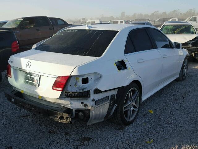 WDDHF5KB3EA783996 - 2014 MERCEDES-BENZ E 350 WHITE photo 4