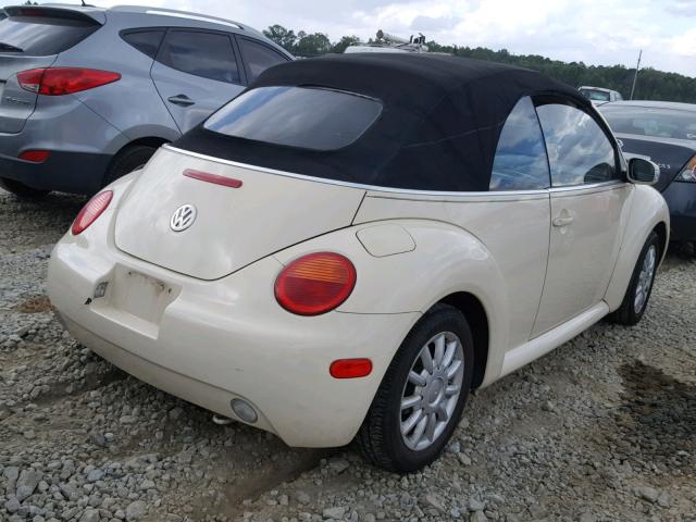 3VWCM31Y94M323695 - 2004 VOLKSWAGEN NEW BEETLE 奶油色 照片 4