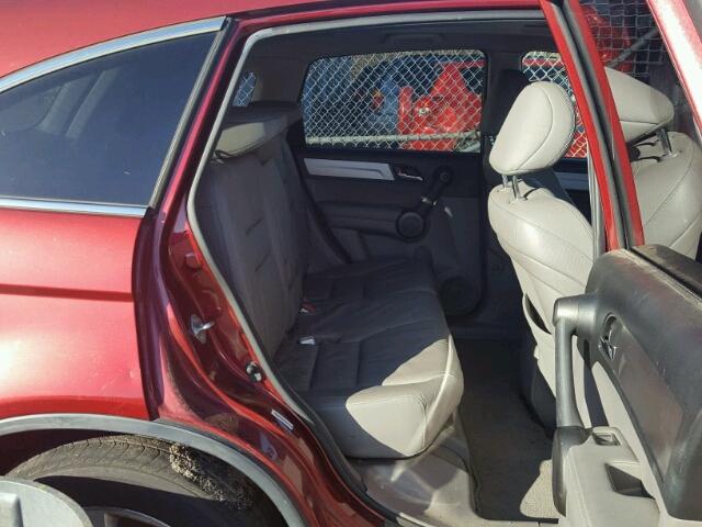 JHLRE4H76BC023238 - 2011 HONDA CR-V EXL RED photo 6