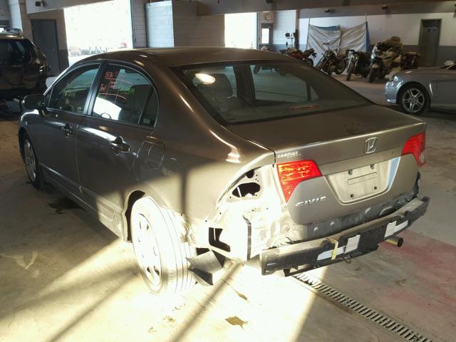 1HGFA16546L027355 - 2006 HONDA CIVIC LX SILVER photo 3