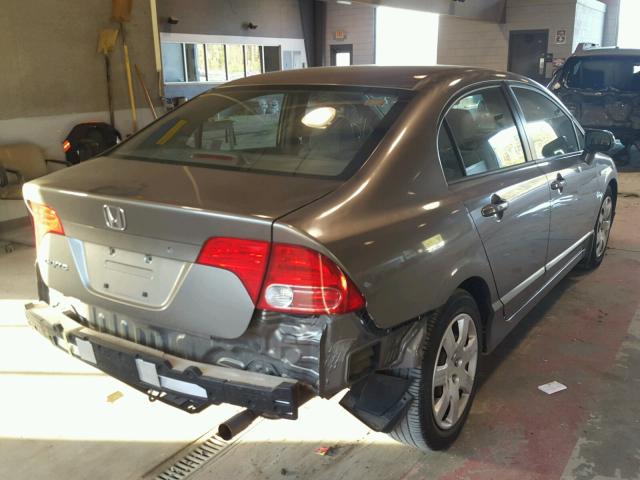 1HGFA16546L027355 - 2006 HONDA CIVIC LX SILVER photo 4