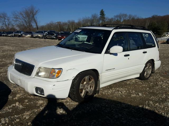 JF1SF65632H739977 - 2002 SUBARU FORESTER S WHITE photo 2