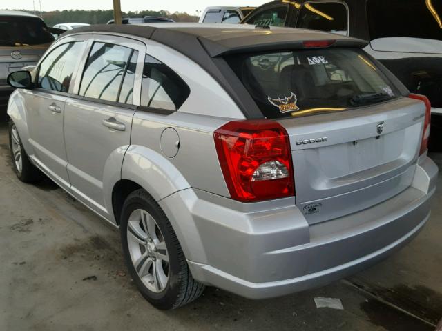 1B3CB4HA2AD607556 - 2010 DODGE CALIBER SX SILVER photo 3