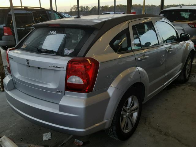 1B3CB4HA2AD607556 - 2010 DODGE CALIBER SX SILVER photo 4