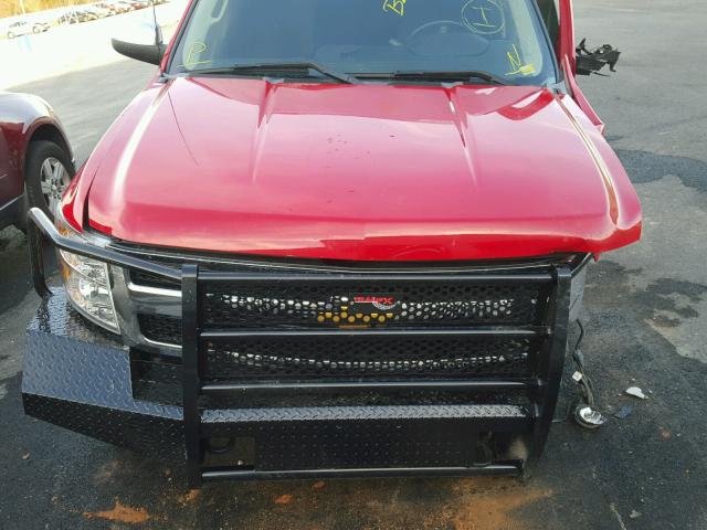 3GCPKSEA7BG106286 - 2011 CHEVROLET SILVERADO RED photo 7