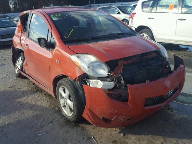 JTDKT923685146171 - 2008 TOYOTA YARIS ORANGE photo 1