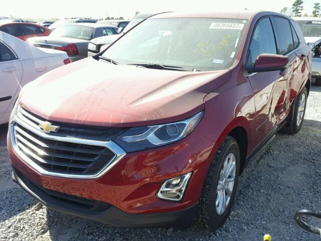 3GNAXJEV2JS538338 - 2018 CHEVROLET EQUINOX LT RED photo 2