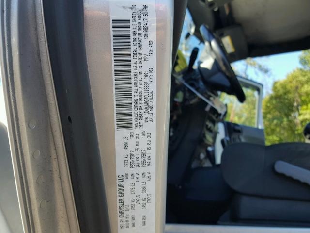 1C4AJWAG4CL116837 - 2012 JEEP WRANGLER S SILVER photo 10