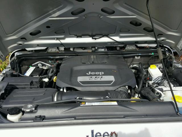 1C4AJWAG4CL116837 - 2012 JEEP WRANGLER S SILVER photo 7