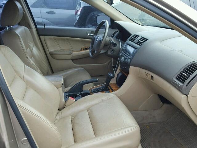 1HGCM66453A800307 - 2003 HONDA ACCORD EX BEIGE photo 5