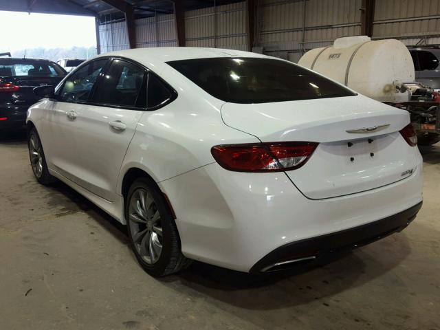 1C3CCCBBXFN542131 - 2015 CHRYSLER 200 S WHITE photo 3