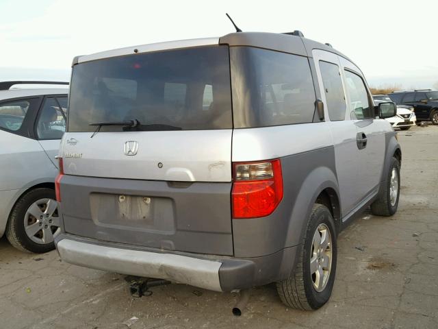 5J6YH28573L004017 - 2003 HONDA ELEMENT EX SILVER photo 4