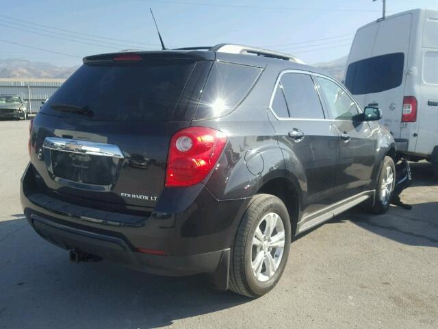 2GNFLEEK2C6297493 - 2012 CHEVROLET EQUINOX LT BLACK photo 4