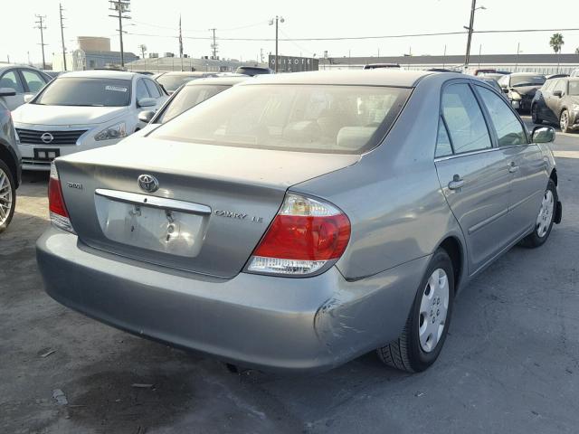 4T1BE32K55U502153 - 2005 TOYOTA CAMRY LE GRAY photo 4