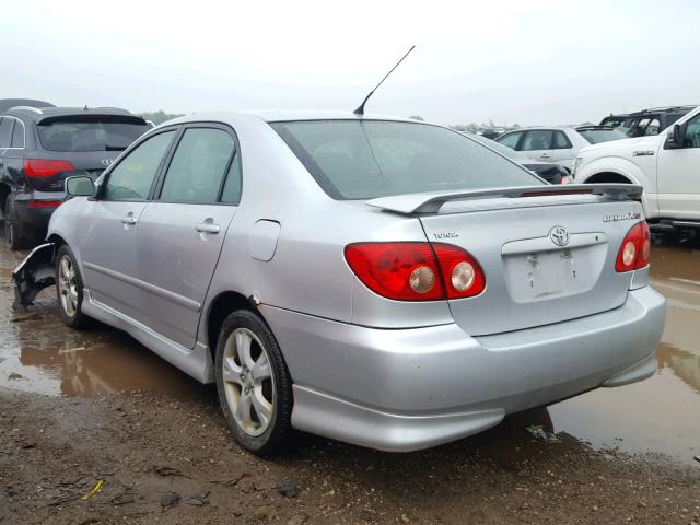 2T1BY32E35C330918 - 2005 TOYOTA COROLLA XR SILVER photo 3