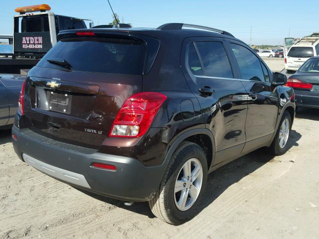 KL7CJLSB5GB755702 - 2016 CHEVROLET TRAX 1LT BROWN photo 4