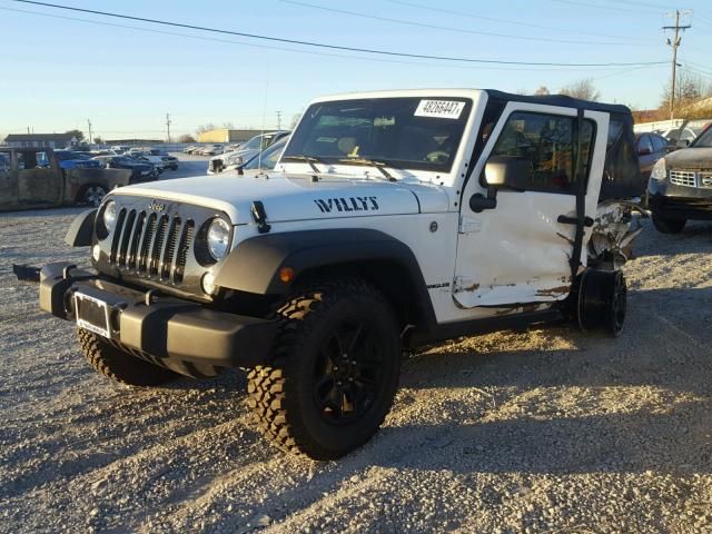 1C4AJWAG8HL613462 - 2017 JEEP WRANGLER S WHITE photo 2