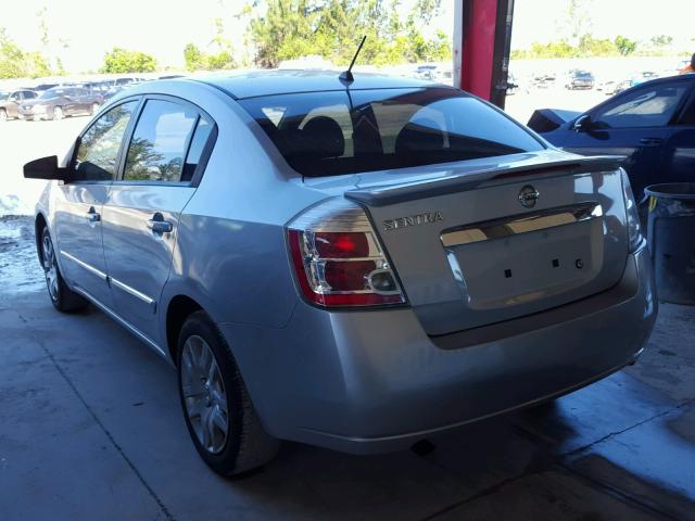 3N1AB6AP9BL702579 - 2011 NISSAN SENTRA 2.0 SILVER photo 3