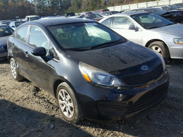 KNADM4A3XC6093405 - 2012 KIA RIO LX BLACK photo 1