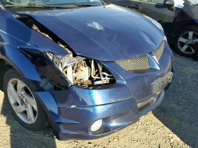 5Y2SN62L03Z465091 - 2003 PONTIAC VIBE GT BLUE photo 9