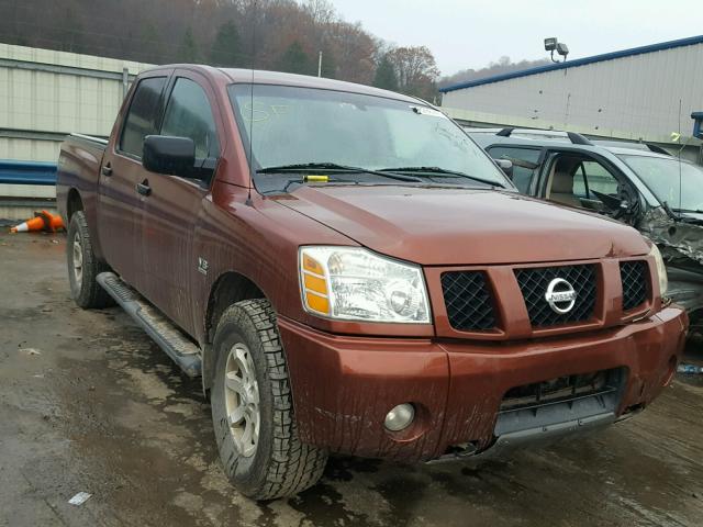 1N6AA07B74N520033 - 2004 NISSAN TITAN XE BROWN photo 1