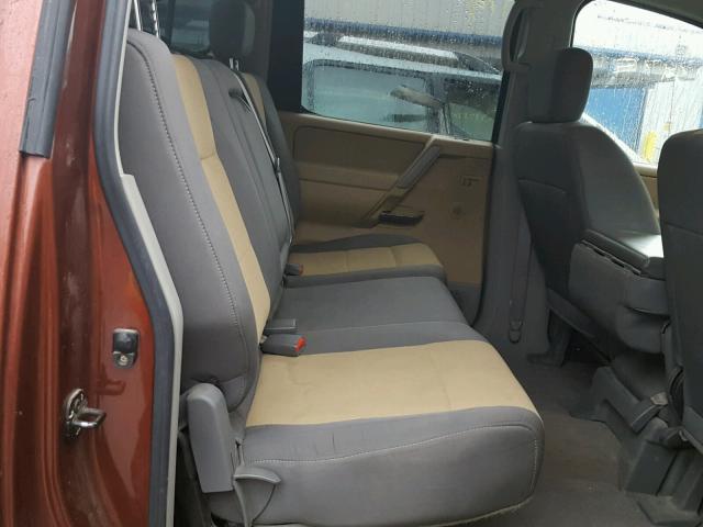 1N6AA07B74N520033 - 2004 NISSAN TITAN XE BROWN photo 6