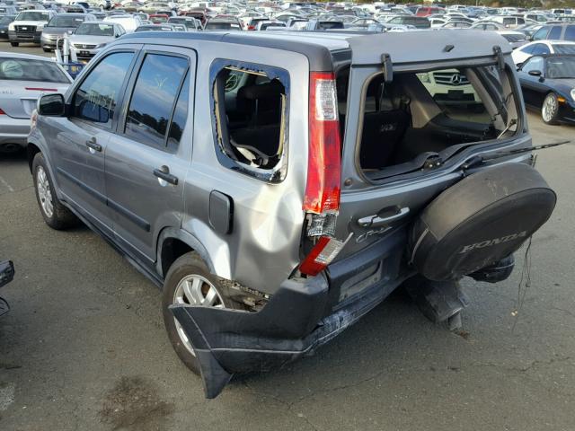 JHLRD77825C017584 - 2005 HONDA CR-V EX SILVER photo 3