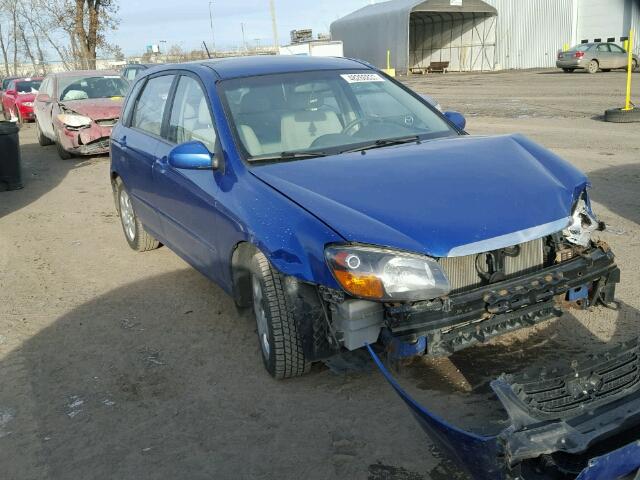 KNAFE241295607685 - 2009 KIA SPECTRA SX BLUE photo 1