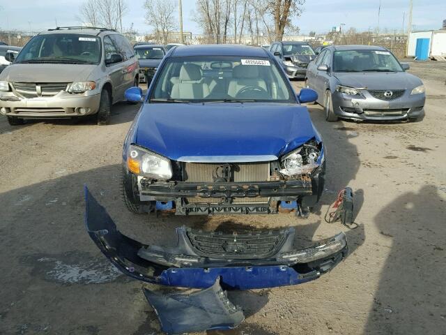 KNAFE241295607685 - 2009 KIA SPECTRA SX BLUE photo 9