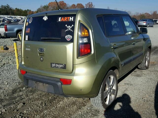 KNDJT2A27B7203162 - 2011 KIA SOUL + GREEN photo 4