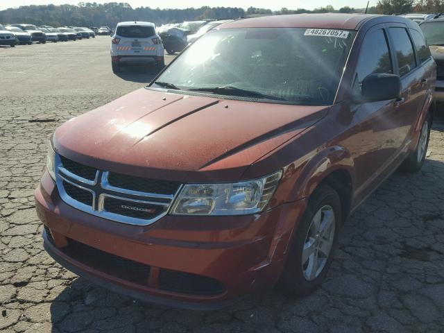 3C4PDCAB6DT626780 - 2013 DODGE JOURNEY SE RED photo 2