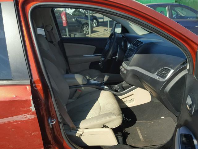 3C4PDCAB6DT626780 - 2013 DODGE JOURNEY SE RED photo 5