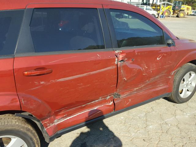 3C4PDCAB6DT626780 - 2013 DODGE JOURNEY SE RED photo 9