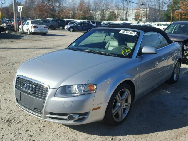 WAUDF48H47K018711 - 2007 AUDI A4 2.0T CA SILVER photo 2