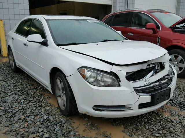 1G1ZC5EU0CF123038 - 2012 CHEVROLET MALIBU 1LT WHITE photo 1