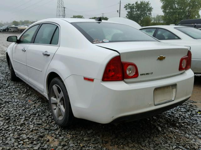 1G1ZC5EU0CF123038 - 2012 CHEVROLET MALIBU 1LT WHITE photo 3