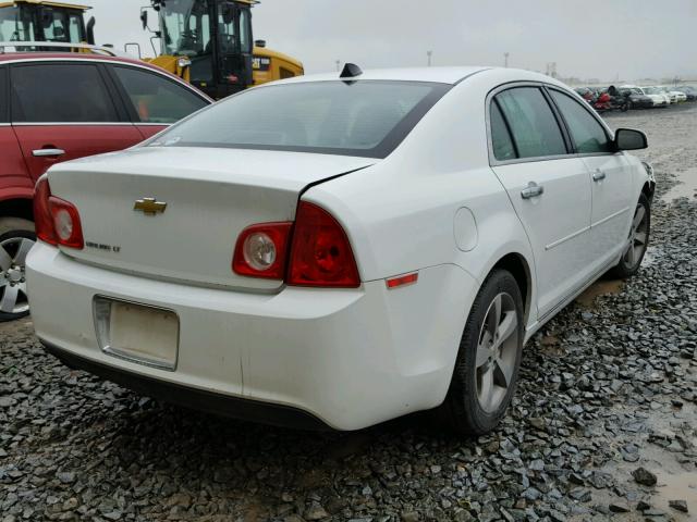 1G1ZC5EU0CF123038 - 2012 CHEVROLET MALIBU 1LT WHITE photo 4