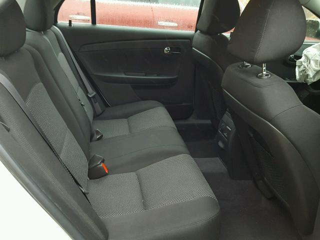 1G1ZC5EU0CF123038 - 2012 CHEVROLET MALIBU 1LT WHITE photo 6