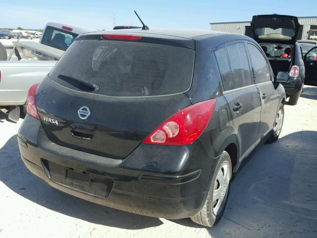 3N1BC13E29L477092 - 2009 NISSAN VERSA S BLACK photo 4