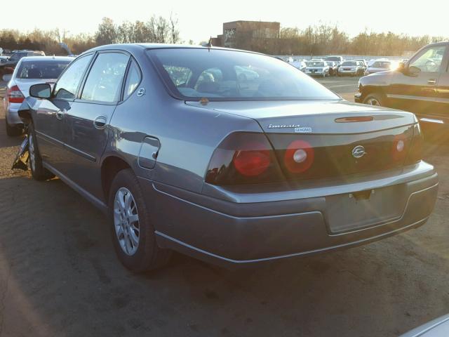 2G1WF52E859379303 - 2005 CHEVROLET IMPALA GRAY photo 3