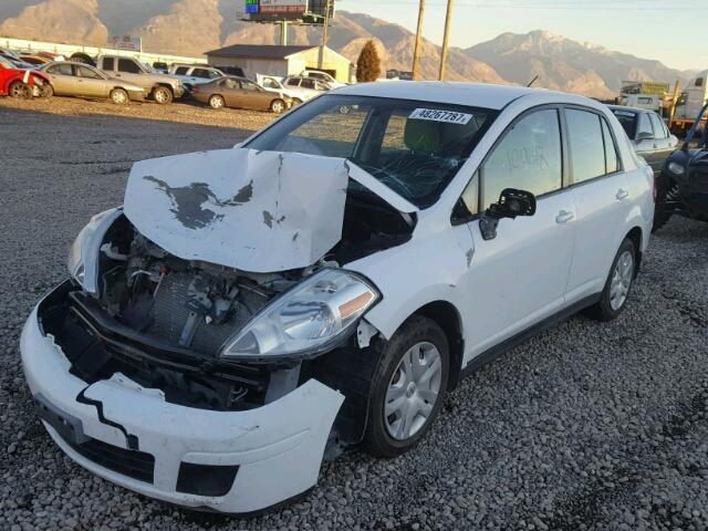 3N1BC1AP6AL410293 - 2010 NISSAN VERSA S WHITE photo 2