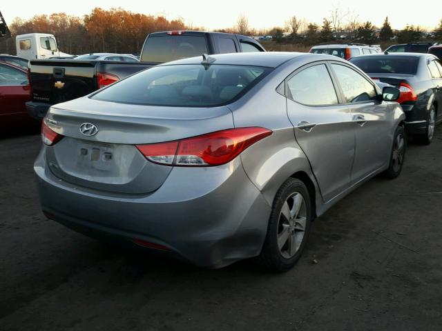 KMHDH4AE9BU139711 - 2011 HYUNDAI ELANTRA GL GRAY photo 4