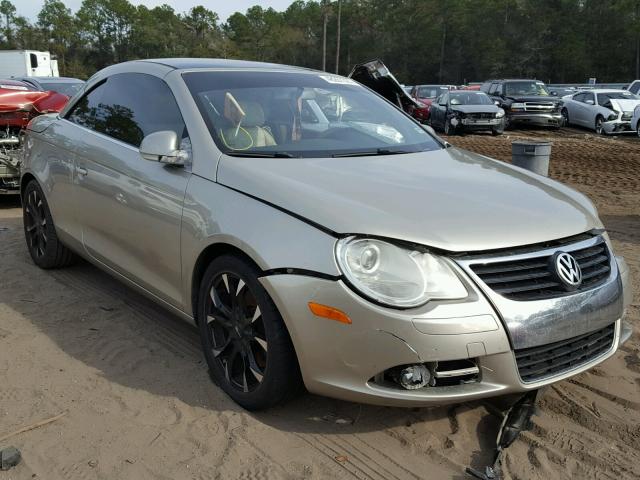 WVWBA71F07V033207 - 2007 VOLKSWAGEN EOS 2.0T BEIGE photo 1