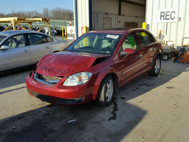 1G1AT58H797161817 - 2009 CHEVROLET COBALT LT BURGUNDY photo 2