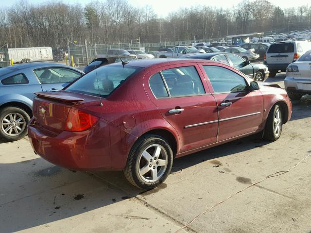 1G1AT58H797161817 - 2009 CHEVROLET COBALT LT BURGUNDY photo 4