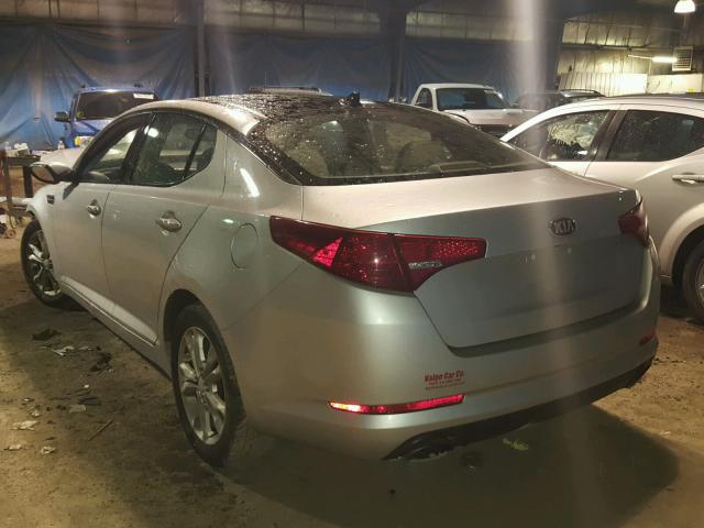 5XXGN4A70DG103197 - 2013 KIA OPTIMA EX SILVER photo 3