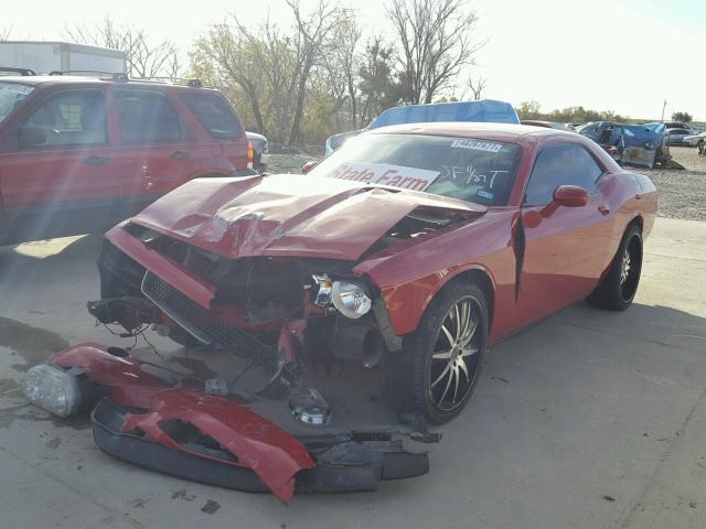 2B3CJ4DG2BH570834 - 2011 DODGE CHALLENGER RED photo 2