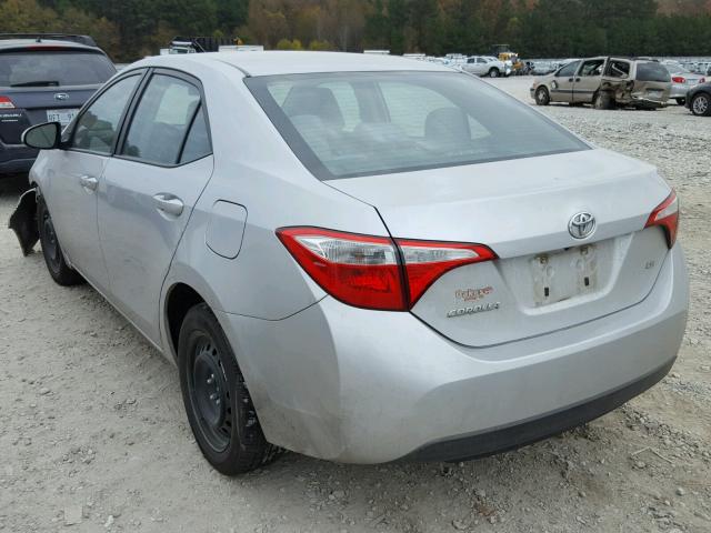 5YFBURHE6EP021546 - 2014 TOYOTA COROLLA L SILVER photo 3